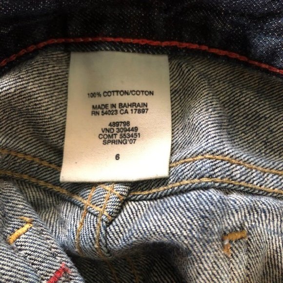 Gap 1969 Women's Distressed Medium Wash Skirt - Picture 6 of 7